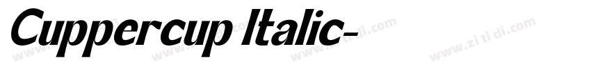 Cuppercup Italic字体转换
